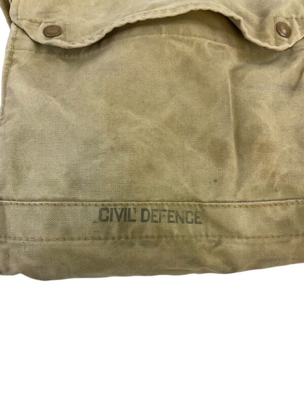 WW2 Canadian Home Front Civil Defence Respirator and Carrier Dated 1942 - Image 24