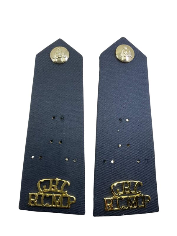 Royal Canadian Mounted Police Commissionaire Shoulder Boards Pair Named Parent