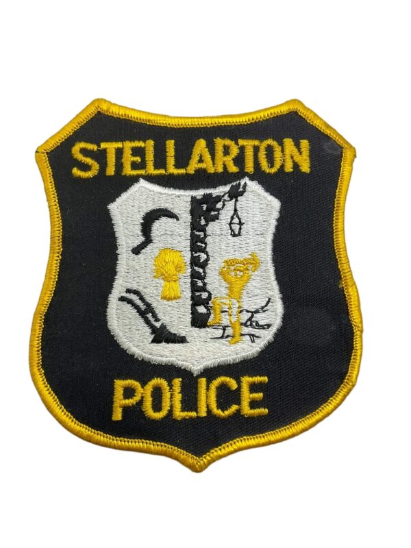 Canadian Stellarton Nova Scotia Yellow Border Police Patch