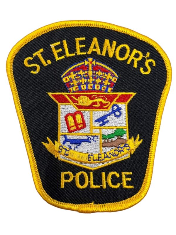 Canadian St Eleanor's Prince Edward Island Yellow Border Police Patch