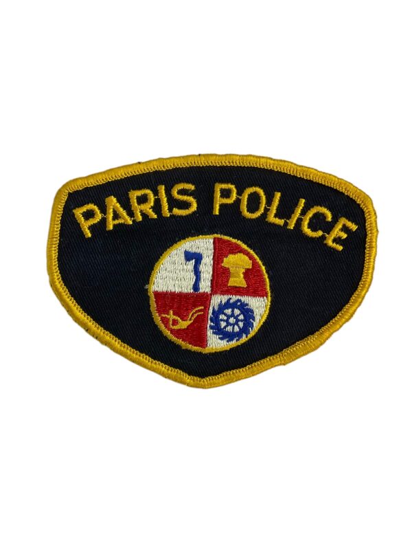 Canadian Paris Ontario Yellow Border Police Patch