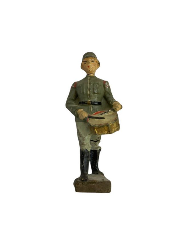 WW2 German Army Heer Bandsman Drummer Lineol Toy Soldier