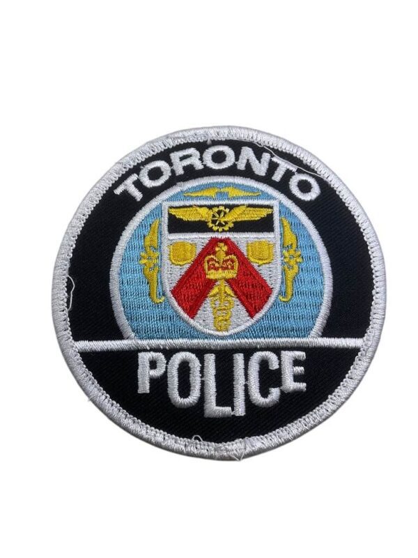 Canadian Toronto Ontario White Border Police Patch