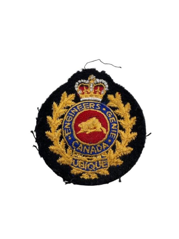 Canadian Forces RCE Cloth Cap Badge