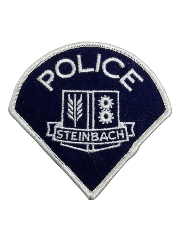 Canadian Steinbach Manitoba White Border Police Patch