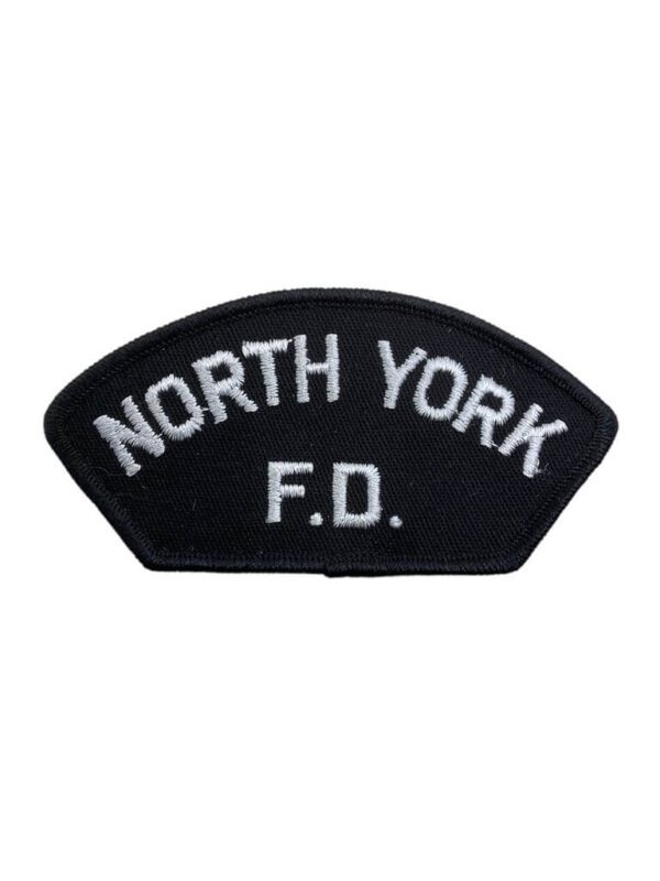 Canadian North York Ontario Black Border Fire Department Patch