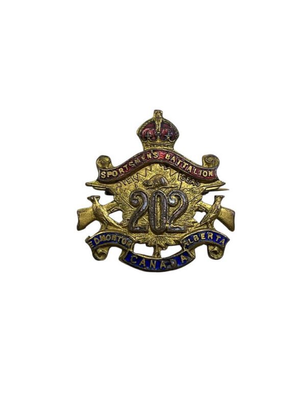 WW1 Canadian CEF 202nd Battalion Sweetheart Badge