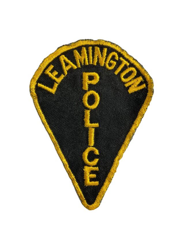 Canadian Leamington Ontario Yellow Border Police Patch