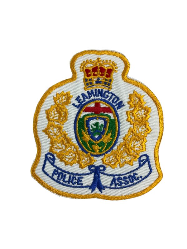 Canadian Leamington Ontario Yellow Border Police Patch