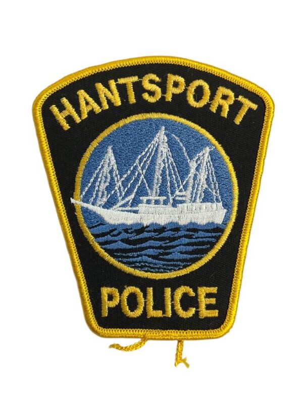 Canadian Hantsport Nova Scotia Yellow Border Police Patch