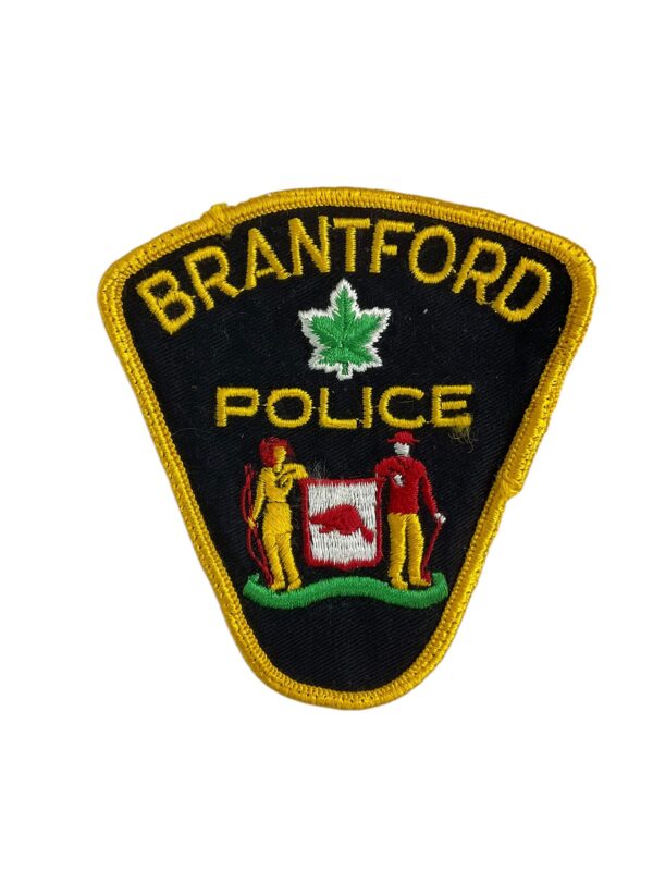 Canadian Brantford Ontario Yellow Border Police Patch