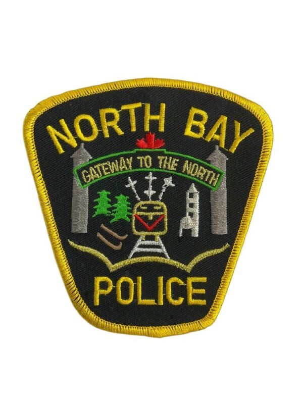 Canadian North Bay Ontario Yellow Border Police Patch