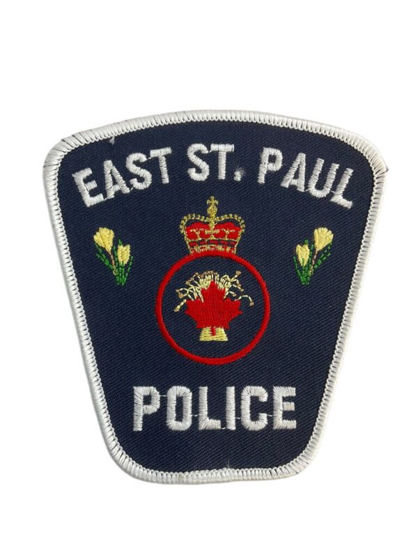 Canadian East St. Paul Manitoba White Border Police Patch