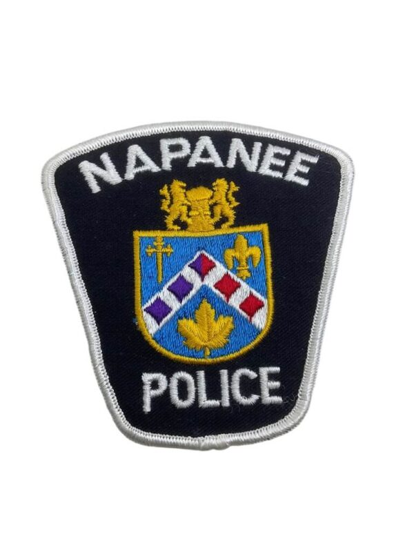 Canadian Napanee Ontario White Border Police Patch