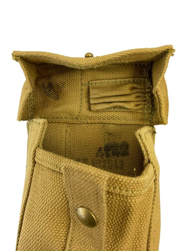 WW2 Canadian Army P37 Small Basic Pouches C Broad Arrowed Pair - Image 6