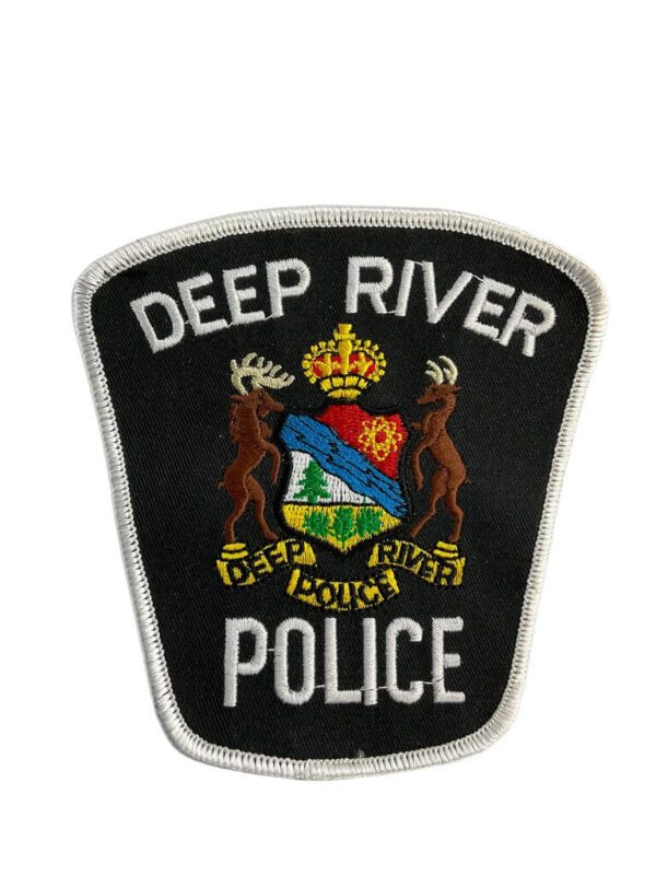 Canadian Deep River Ontario White Border Police Patch