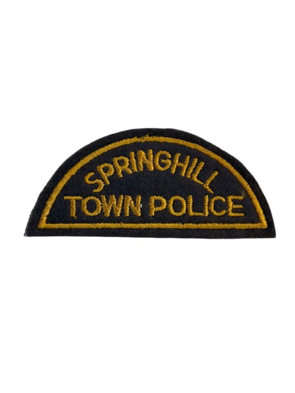 Canadian Springhill Town Ontario Yellow Border Police Patch