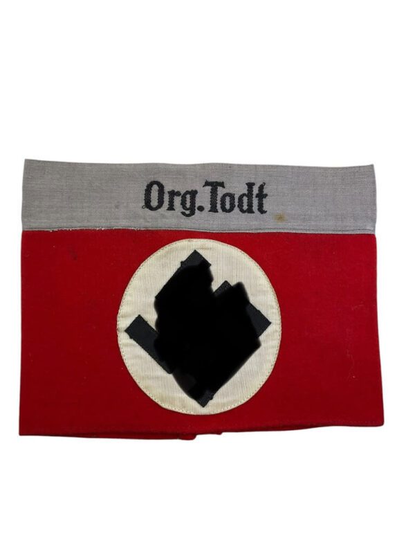 WW2 German Civil Engineering Organization Org.Todt Wool Multi Piece Armband