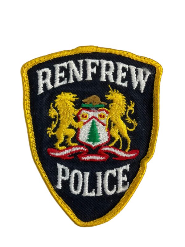 Canadian Renfrew Ontario Yellow Border Police Patch