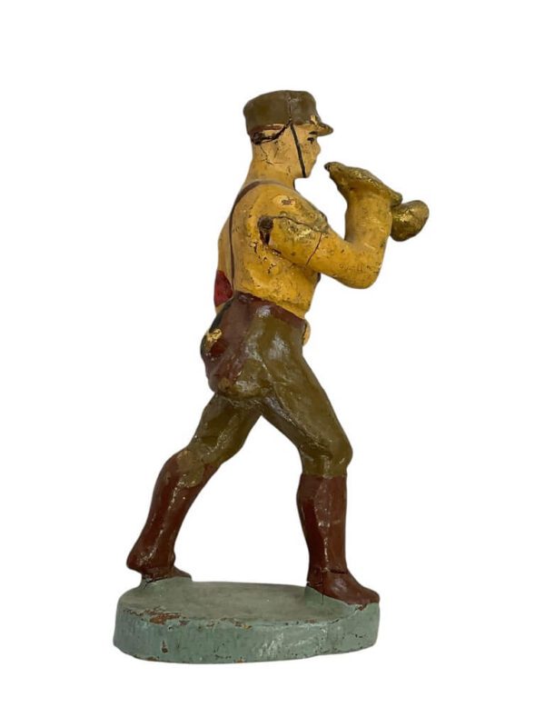 WW2 German Brownshirts SA Bandsman With Bugle Elastolin Toy Soldier - Image 2