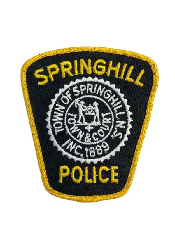 Canadian Springhill Nova Scotia Yellow Border Police Patch