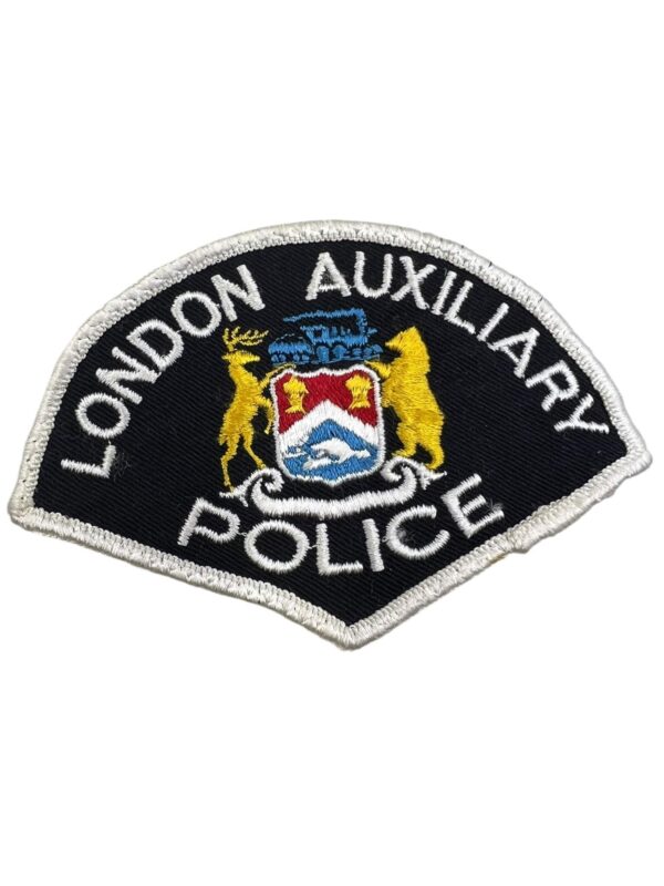 Canadian London Auxiliary Ontario White Border Police Patch