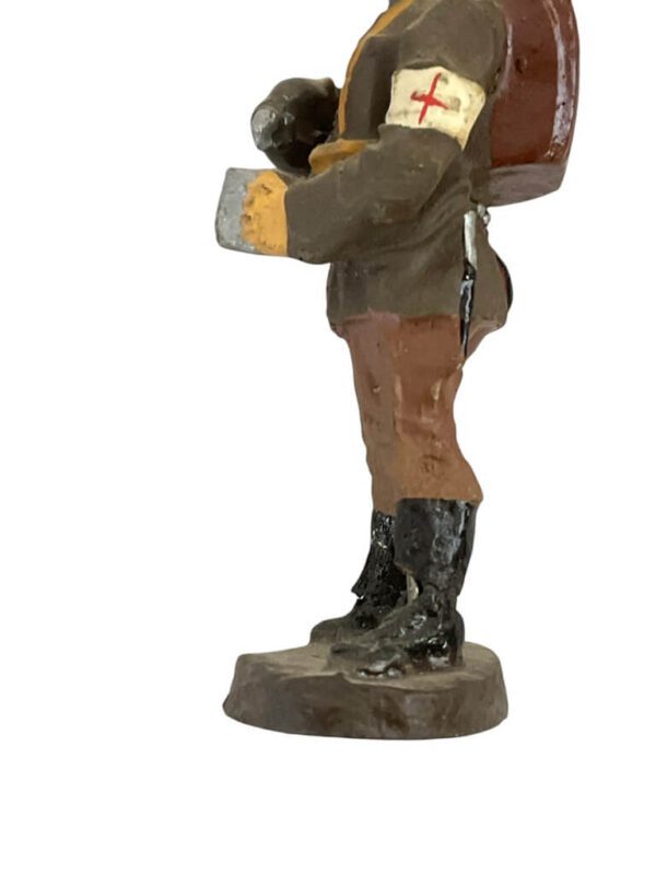 WW2 German Army Heer Medic With Canteen Elastolin Toy Soldier - Image 2