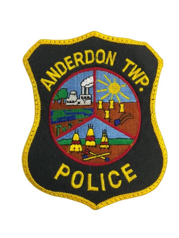 Canadian Anderdon Township Ontario Yellow Border Police Patch