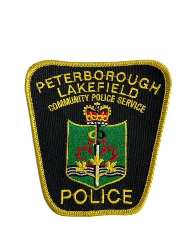 Canadian Peterborough Lakefield Community Ontario Yellow Border Police Patch