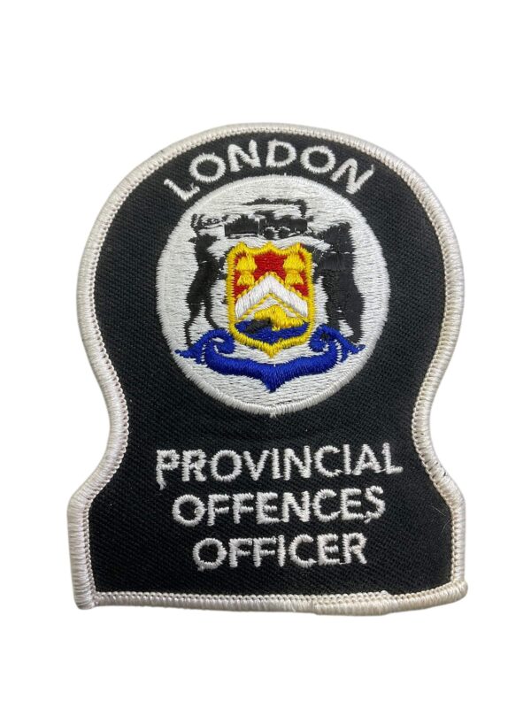 Canadian London Ontario Provincial Offences Officer White Border Police Patch 1