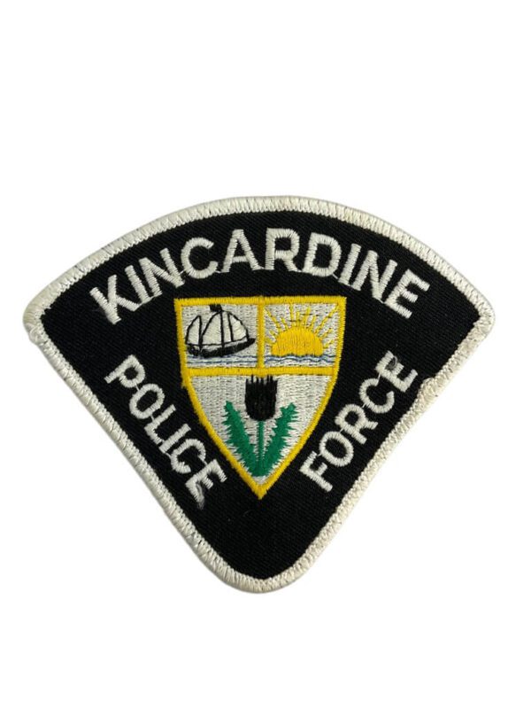 Canadian Kincardine Ontario White Border Police Force Patch