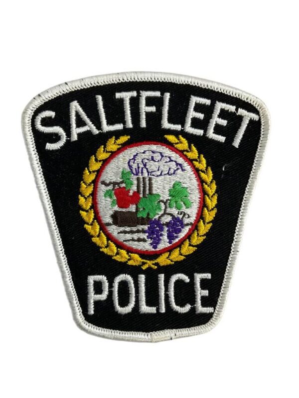 Canadian Saltfleet Ontario White Border Police Patch