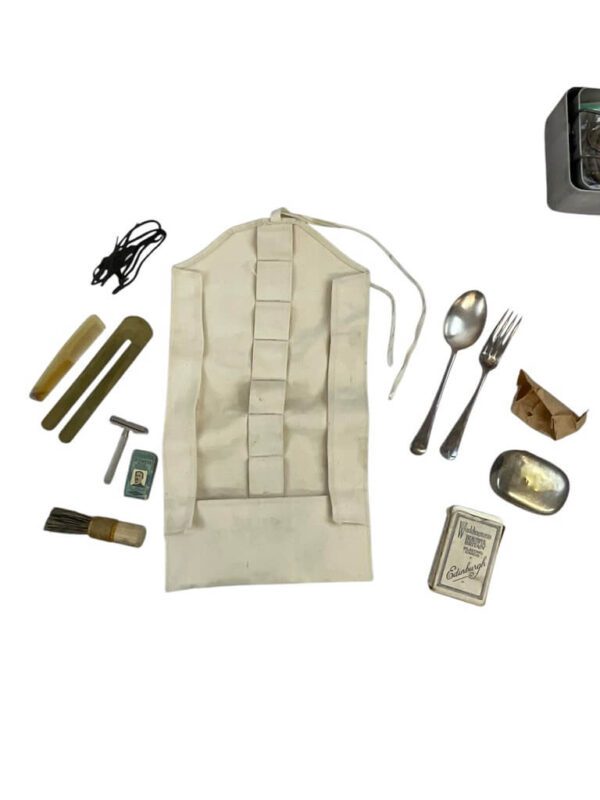 WW2 British Army White Holdall with Contents