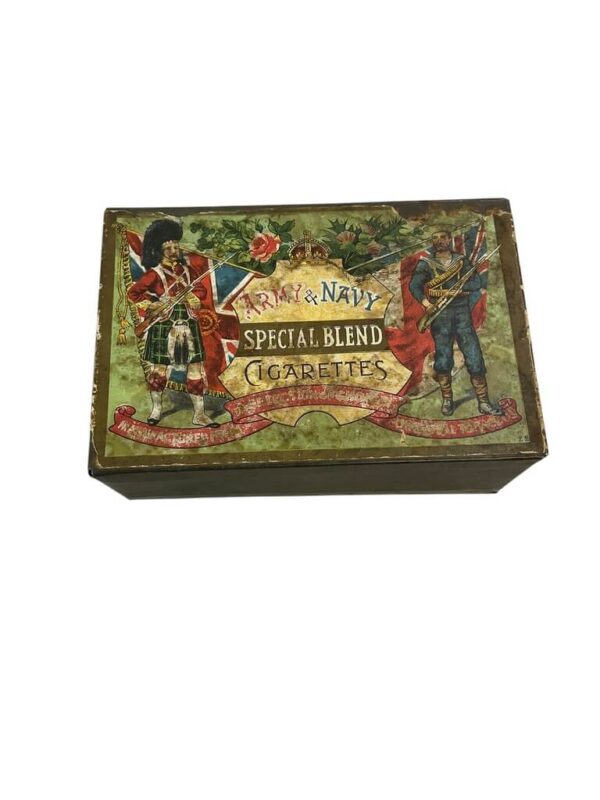 WW1 British Army and Navy Special Blend Cigarette Empty Tin Published - Image 2