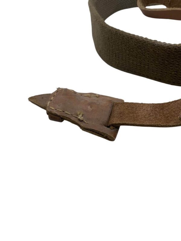 Soviet Era Canvas And Leather Rifle Sling With Keeper - Image 4