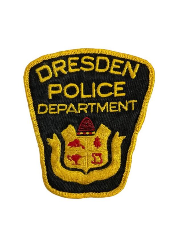 Canadian Dresden Ontario Yellow Border Police Patch