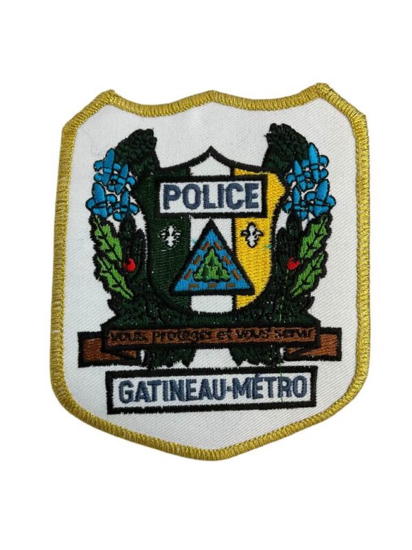 Canadian Gatineau-Metro Quebec Yellow Border Police Patch