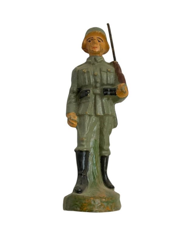 WW2 German Army Heer Rifleman Marching Elastolin Toy Soldier 1 - Image 3