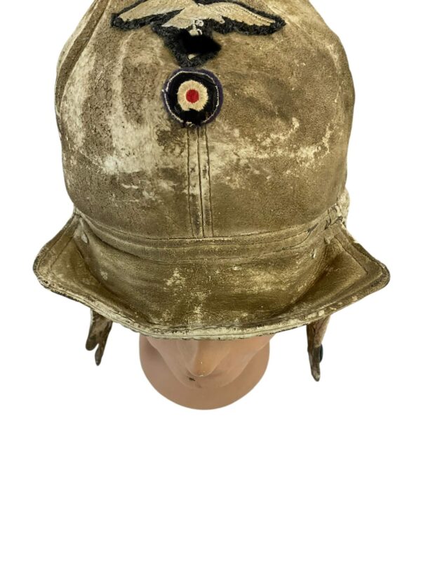 WW2 German Airforce Luftwaffe Sheep Skin Winter Cap