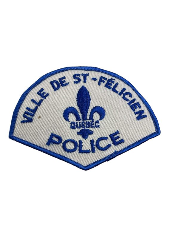 Canadian Ville De St-Felicien Quebec Blue Order Police Patch