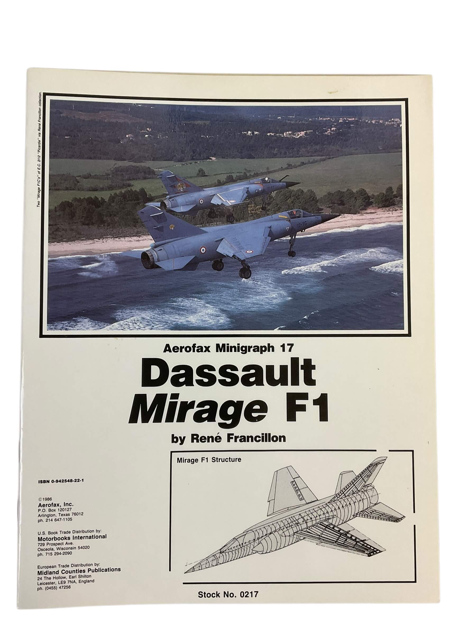洋書 Dassault Mirage F1 Aerofax Minigraph 17 Dassault Mirage F1, Aerofax Minigraph 17 book by Rene Francillon