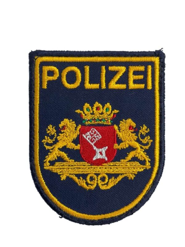 German Bremen Gold Border Police Patch