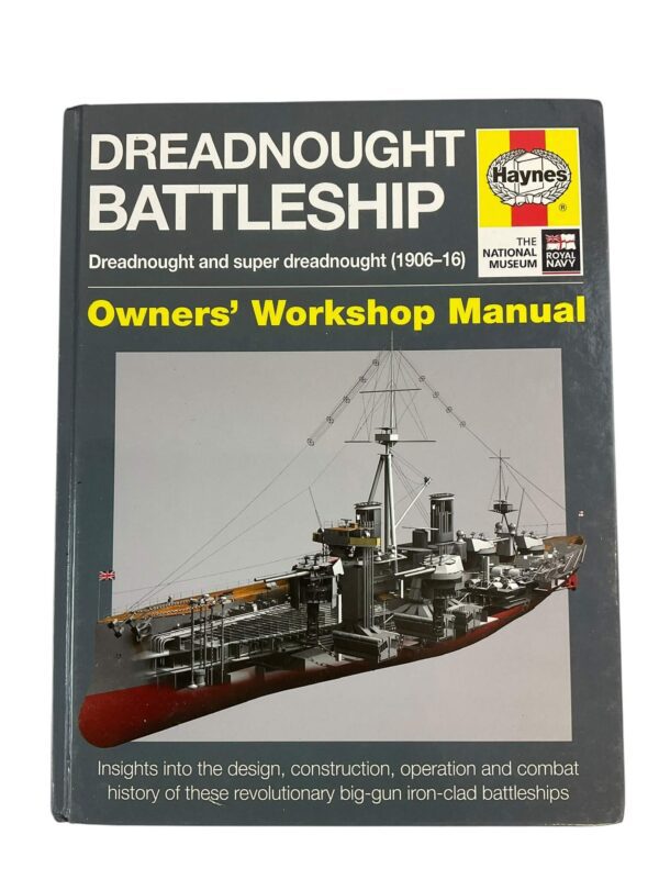 WW1 British Royal Navy Dreadnought Battleship Haynes Owner's Workshop Manual Used Hardcover Reference Book