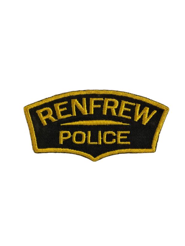 Canadian Renfrew Ontario Yellow Border Police Patch