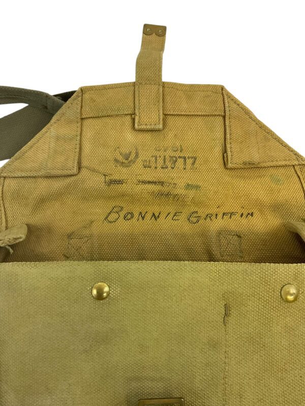 WW2 Canadian P37 Officers Satchel Dated 1942 - Image 3