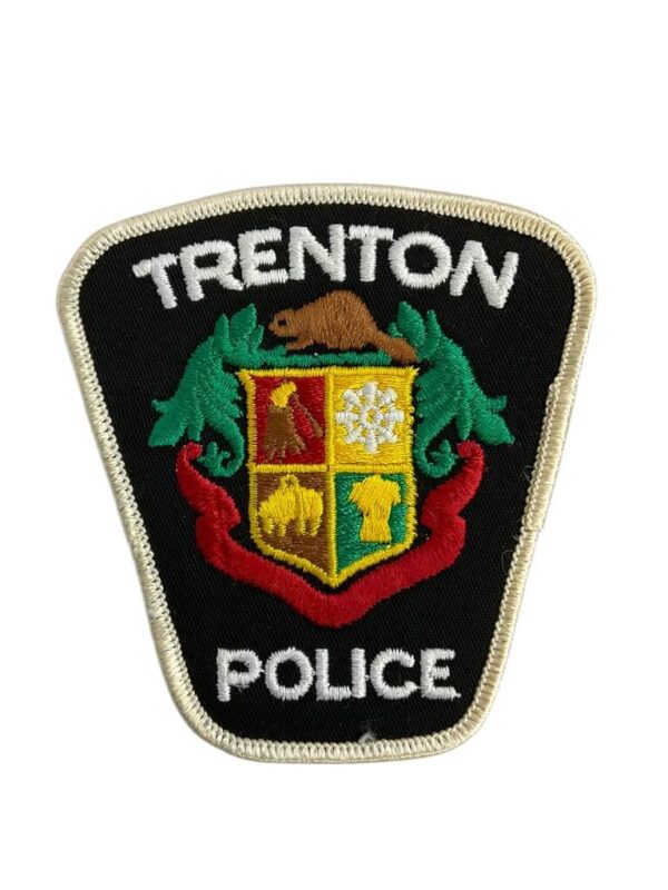 Canadian Trenton Ontario White Border Police Patch 2