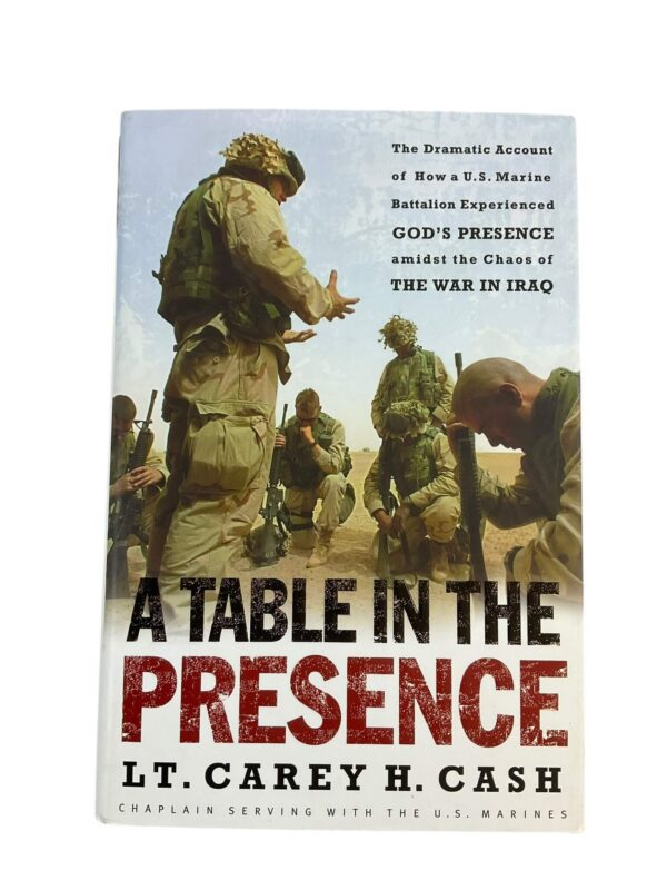 US USMC A Table in the Presence Lt Carey H Cash Hardcover Reference Book