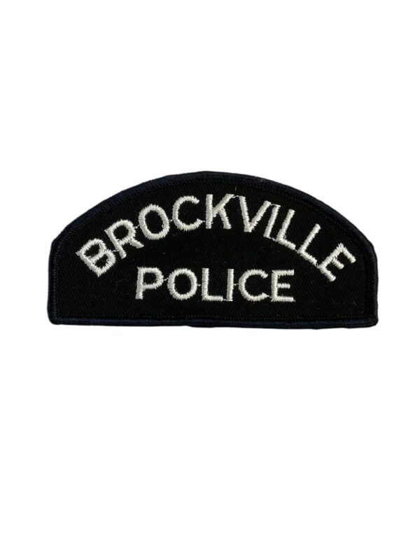 Canadian Brockville Ontario Black Border Police Patch