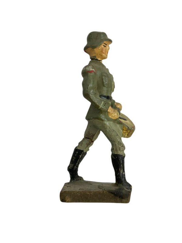 WW2 German Army Heer Bandsman Drummer Lineol Toy Soldier