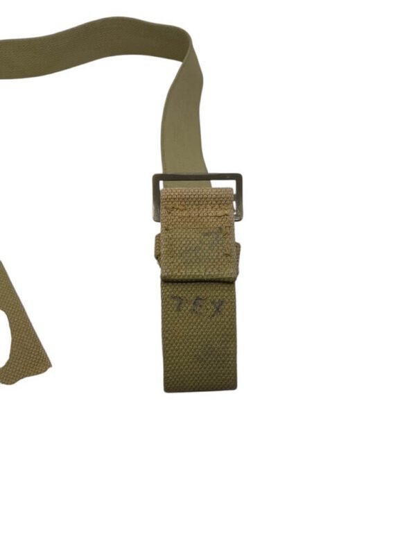 WW2 Canadian Web Belt Size Medium Blancoed - Image 5